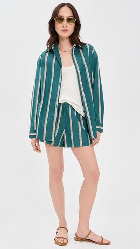 شورت Madewell للسيدات x Shopbop Terry سهل الارتداء من قماش البوبلين متوسط ​​الوزن in Kuwait