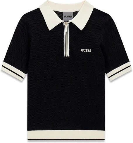 Guess Women's Eco Short Sleeve Gabry Cropped Polo Sweater in Kuwait