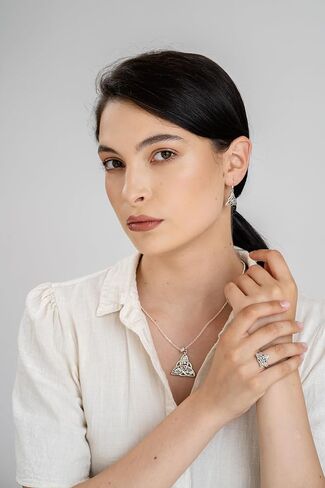 Sterling Silver Oak Ash Thorn Earrings Dangle Drop Moonstone Gemstone Jewelry for Women Birthday Gift in Saudi Arabia