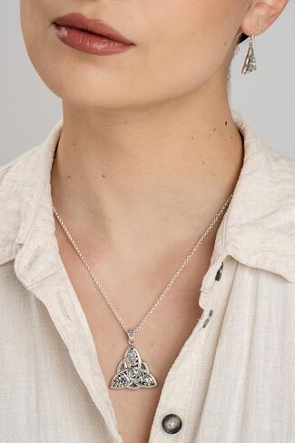 Sterling Silver Oak Ash Thorn Earrings Dangle Drop Moonstone Gemstone Jewelry for Women Birthday Gift in Saudi Arabia