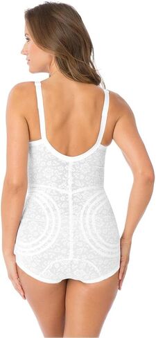 Rago Women's Plus Size Extra-Firm Control Body Briefer 9057 Shaper - 44 C, White in Kuwait
