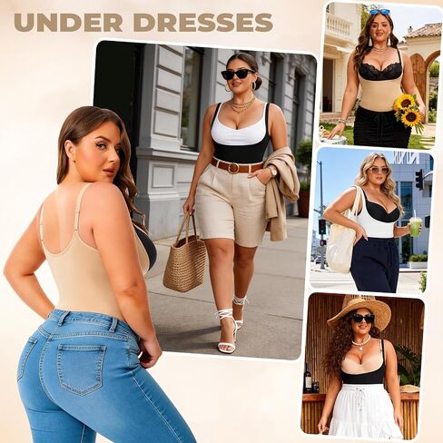 NaTen Plus Size Open Bust Shapewear Tummy Control Bodysuits for Women Seamless High Waisted Body Shaper Under Dress in Saudi Arabia
