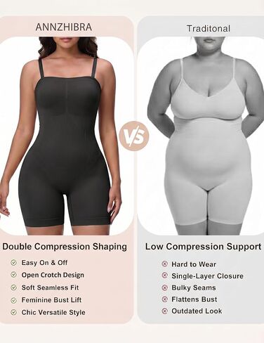 Strapless Shapewear Bodysuit for Women, Tummy Control Butt Lifter Seamless with Removable Straps for Under Dress in Kuwait
