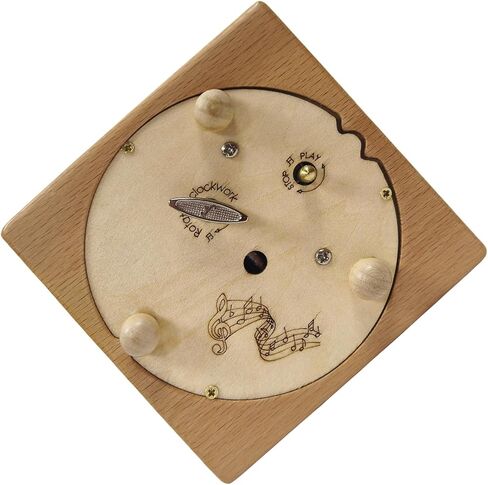 Wooden Jurassic Dinosaurs Music Box - Moving Car & Dinosaur, Mechanical Musical Box, Gift for Dinosaur Lovers and Music Box Enthusiasts, Unique Desk Decoration (Jurassic) in Saudi Arabia