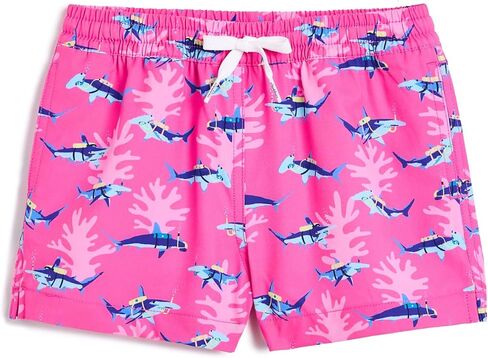 Chubbies Men's The Great Pink Sharks Lined Swim Trunk (Big Kid) in Kuwait