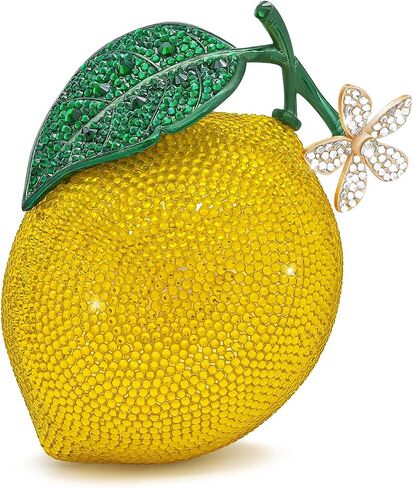 JW PEI Women's Lemon-Inspired Rhinestone Clutch in Kuwait