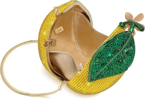 JW PEI Women's Lemon-Inspired Rhinestone Clutch in Kuwait