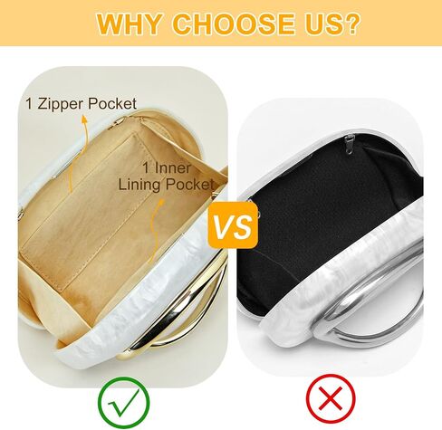 Acrylic Clutch Purses for Women, Crossbody Shoulder Bag with Chain, Evening Handbag for Wedding, Party in Kuwait