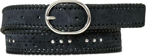 Lucky Brand Women's Embroidered Leather Belt | Stylish | Classic | Western-Inspired | American Heritage | Jean | Pant in Saudi Arabia