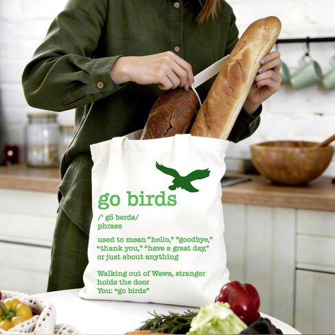حقيبة حمل هدايا كرة القدم من BIDODABADIl - حقيبة حمل قماشية من Go Bird Gifts، هدية لمحبي الرياضة، 14.9 × 14.5 بوصة in Kuwait