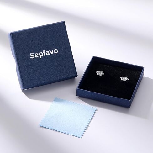 Crystal Dog Paw Earrings with White Zirconia,Hypoallergenic Girls Diamond,Memorial Gift for Pet Lovers,for Cat and Dog Lovers in Saudi Arabia