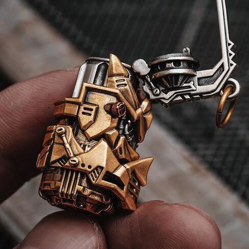 COPPERTIST.WU Cyber Frag Pendant for Men Women – Mechanical Grenade Capsule Pendant, Cyberpunk EDC Fidget Jewelry in Kuwait