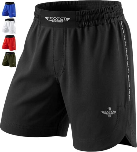 شورت MMA رياضي Exxact Sports، شورت No Gi BJJ للرجال للملاكمة، UFC، الكيك بوكسينغ، التصارع، جيو جيتسو والتدريب المتقاطع in Kuwait