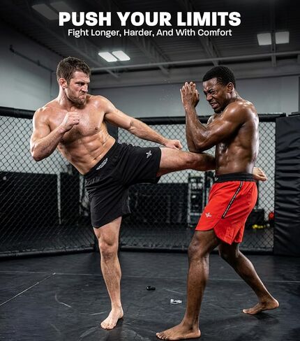 شورت MMA رياضي Exxact Sports، شورت No Gi BJJ للرجال للملاكمة، UFC، الكيك بوكسينغ، التصارع، جيو جيتسو والتدريب المتقاطع in Kuwait