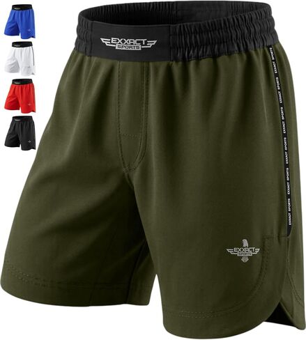 شورت MMA رياضي Exxact Sports، شورت No Gi BJJ للرجال للملاكمة، UFC، الكيك بوكسينغ، التصارع، جيو جيتسو والتدريب المتقاطع in Kuwait