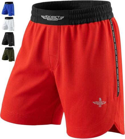 شورت MMA رياضي Exxact Sports، شورت No Gi BJJ للرجال للملاكمة، UFC، الكيك بوكسينغ، التصارع، جيو جيتسو والتدريب المتقاطع in Kuwait