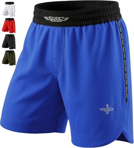 شورت MMA رياضي Exxact Sports، شورت No Gi BJJ للرجال للملاكمة، UFC، الكيك بوكسينغ، التصارع، جيو جيتسو والتدريب المتقاطع in Kuwait
