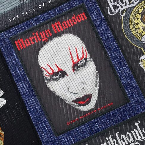 Marilyn Manson Face Patch 10x8cm in Saudi Arabia
