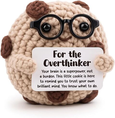Gifts for Overthinkers and Anxiety Relief | Mindfulness Gifts for Women | Inspirational Desk Decor with Positive Affirmations | Unique Encouragement Gift for Writers, Artists, and Deep Thinkers in Saudi Arabia