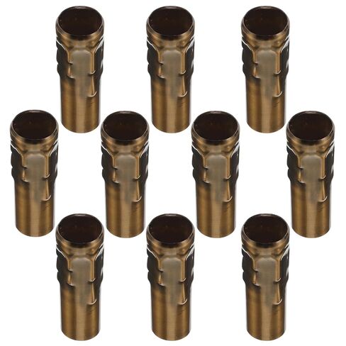 BESPORTBLE 10pcs Vintage Candle Covers for Chandeliers 25x80mm Metal Iron Crystal Lamp Socket Sleeves Hanging Lamp Accessories for Home Party Lighting Parts in Kuwait