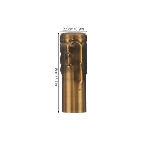 BESPORTBLE 10pcs Vintage Candle Covers for Chandeliers 25x80mm Metal Iron Crystal Lamp Socket Sleeves Hanging Lamp Accessories for Home Party Lighting Parts in Kuwait