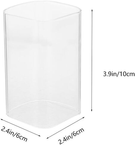 minkissy Glass Candle Holder Sleeve Glass Candle Shade Cover 6x10cm for Household and Wedding Décor in Kuwait