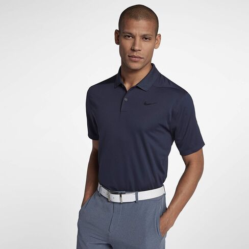 Nike Men's Dry Victory Solid Polo Golf Shirt, College Navy/Black, XX-Large in Kuwait