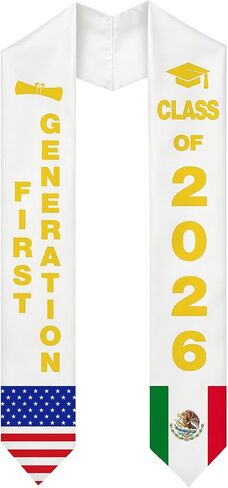 Cosweet First Generation Graduation Stole - 73" Class of 2026 Satin Graduation Sash, Gift for High School College Graduates in Kuwait