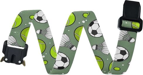 Soccer Balls Kids Elastic Belts for Boys Girls, Adjustable Stretch Belt with Metal Buckle for Baseball Golf in Saudi Arabia