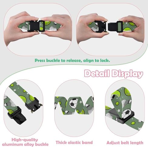 Soccer Balls Kids Elastic Belts for Boys Girls, Adjustable Stretch Belt with Metal Buckle for Baseball Golf in Saudi Arabia
