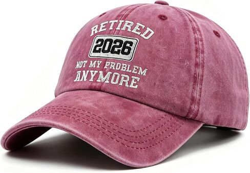Retirement Gifts for Men Women, 2026 Funny Retirement Hat, Adjustable Embroidered Cotton Baseball Cap, Retired Gifts in Saudi Arabia
