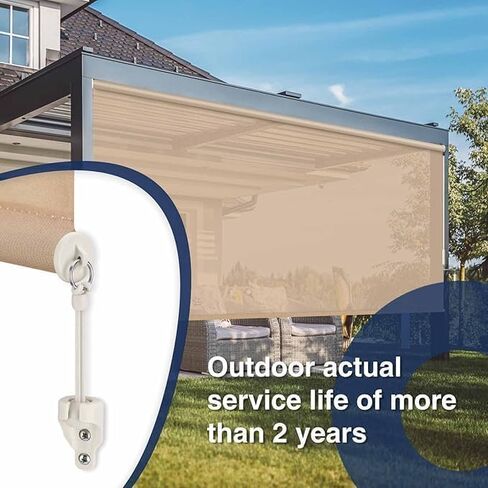 Replacement Bungee End Caps for Coolaroo Shades Black Cord Tip Repair Kit for Cordless Roller Blinds & Outdoor Shades in Saudi Arabia