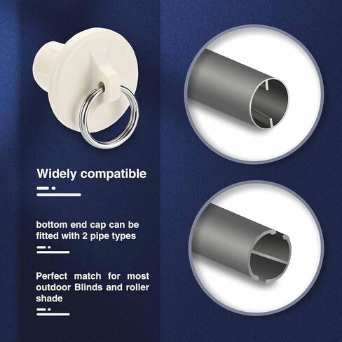 Replacement Bungee End Caps for Coolaroo Shades Black Cord Tip Repair Kit for Cordless Roller Blinds & Outdoor Shades in Saudi Arabia