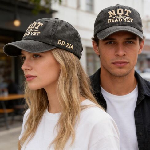 Not Dead Yet Embroidered Baseball Cap DD-214 for Men Women Vintage Still Not Dead Hats Trucker Dad Hat Funny DD214 Washed Cap in Saudi Arabia