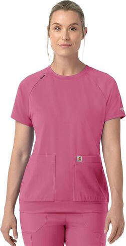 Carhartt Force Cross-Flex Knit Women's Crew Neck Scrub Top in Kuwait