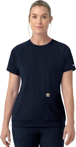 Carhartt Force Cross-Flex Knit Women's Crew Neck Scrub Top in Kuwait