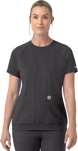 Carhartt Force Cross-Flex Knit Women's Crew Neck Scrub Top in Kuwait