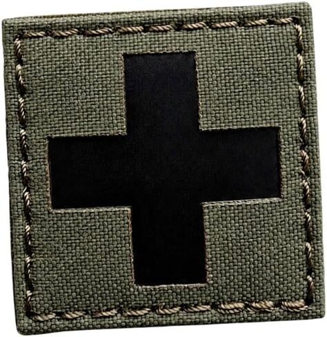Ranger Green Infrared IR MED Medical EMS EMT 2x2 Tactical Morale Hook Patch in Saudi Arabia