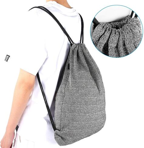 Cut Proof Bag, Cut Proof Bag PE Grade Anti Theft Cut Proof Drawstring Bag Portable Travel Safety Backpack Anti Theft Bag Universal Anti Theft Backpack for Car Plane Train Bike Boat in Kuwait