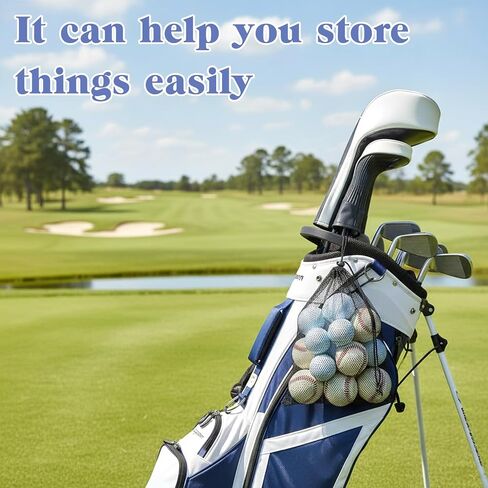 6 Pack Golf Ball Bag Small Mesh Bags Drawstring Nylon Mesh Drawstring Storage Bags, Golf Ball Pouch for Sports Equipment, Tennis, Beach, Travel Accessories in Kuwait