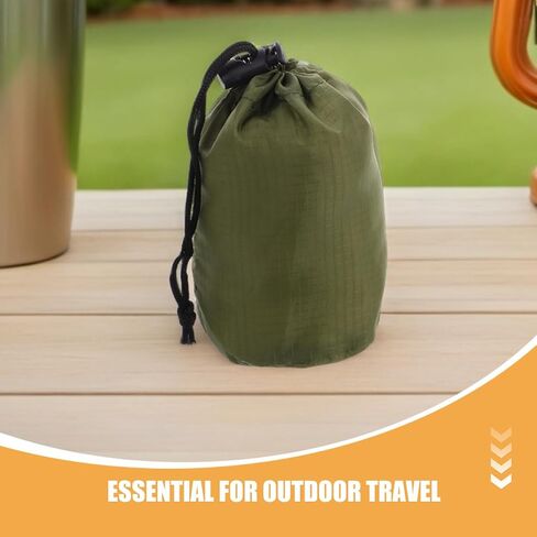 SOIMISS 4Pcs Mesh Drawstring Bags Water-Resistant Nylon Utility Pouches for Camping Gear Raincoat Storage Travel Outdoor Organization in Saudi Arabia