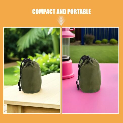 SOIMISS 4Pcs Mesh Drawstring Bags Water-Resistant Nylon Utility Pouches for Camping Gear Raincoat Storage Travel Outdoor Organization in Saudi Arabia