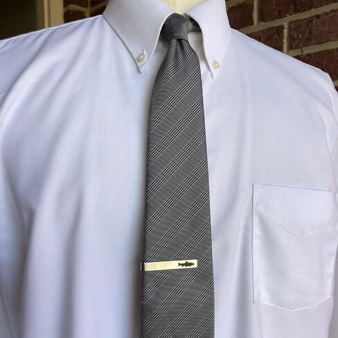 Trout Tie Bar – Handmade Stainless Steel Fishing Tie Clip for Men, Fly Fisherman Gift, Outdoor Sportsman Accessories in Kuwait