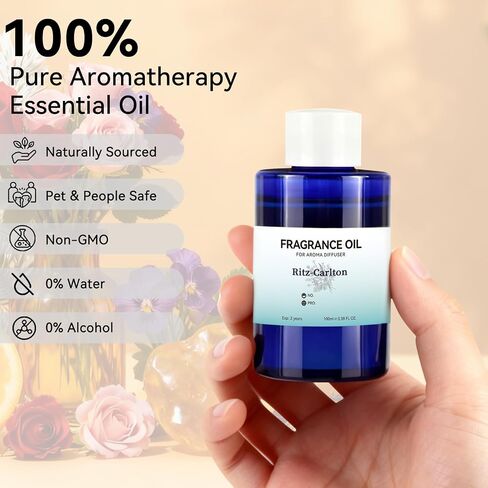 JEPEErbz Ritz Carlton Hotel Scent Essential Oil (100ml / 3.4oz), Essential Oils for Diffuser, Natural & Long-Lasting, Luxury Hotel Scent, Inspired by Premium Hospitality in Saudi Arabia
