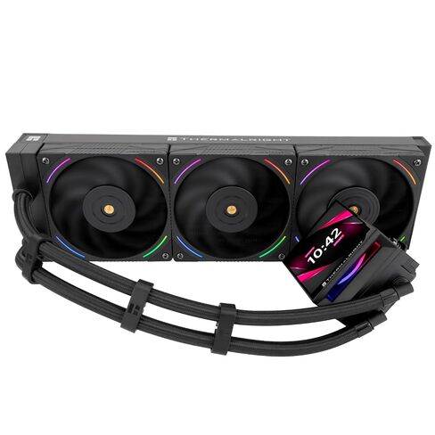 Thermalright Hyper Vision 360 UB ARGB White CPU Water Cooler,360mm Aio,IPS LCD Screen with 480x480 Resolution,Magnetic Panel Screen,Liquid CPU Cooler for AM4/AM5;Intel LGA1700/1851,3.95in LCD Display in Kuwait