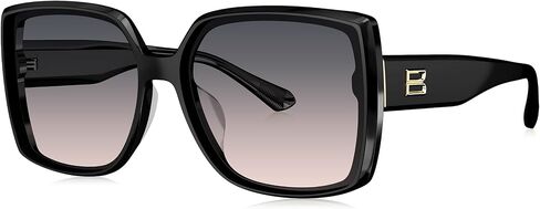 BOLON Women Elegant Oversized Nylon Lens Polarized UV400 Sunglasses BL3232 61mm, Exclusive Eyewear Brand of EssilorLuxottica in Saudi Arabia