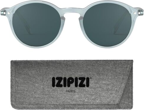 IZIPIZI SUN #D Sunglasses Men & Women Square Biobased Frame, Anti-Scratch Grey Lenses, 100% UV Category 3 Protection w/Pouch in Saudi Arabia