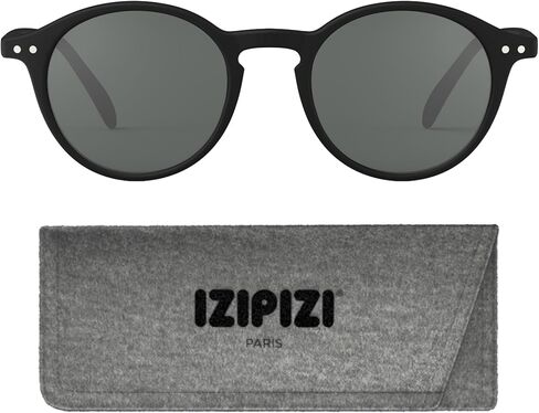 IZIPIZI SUN #D Sunglasses Men & Women Square Biobased Frame, Anti-Scratch Grey Lenses, 100% UV Category 3 Protection w/Pouch in Saudi Arabia