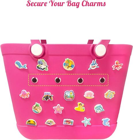 Bag Charms Clips - Convert Clog Charm to Bag Charm, Bag Adapters for Bogg Bag, Secure Fastner to Prevent Loss in Saudi Arabia