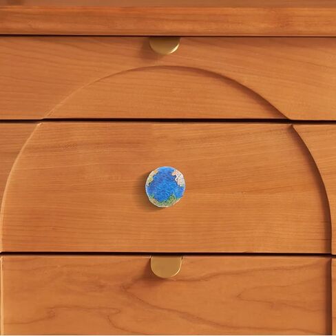 SUPVOX Earth Shaped Drawer Knobs 2pcs Cartoon Wardrobe Handles for Room Furniture Hardware Single Hole Pulls Decorative Cabinet Door Handles in Kuwait